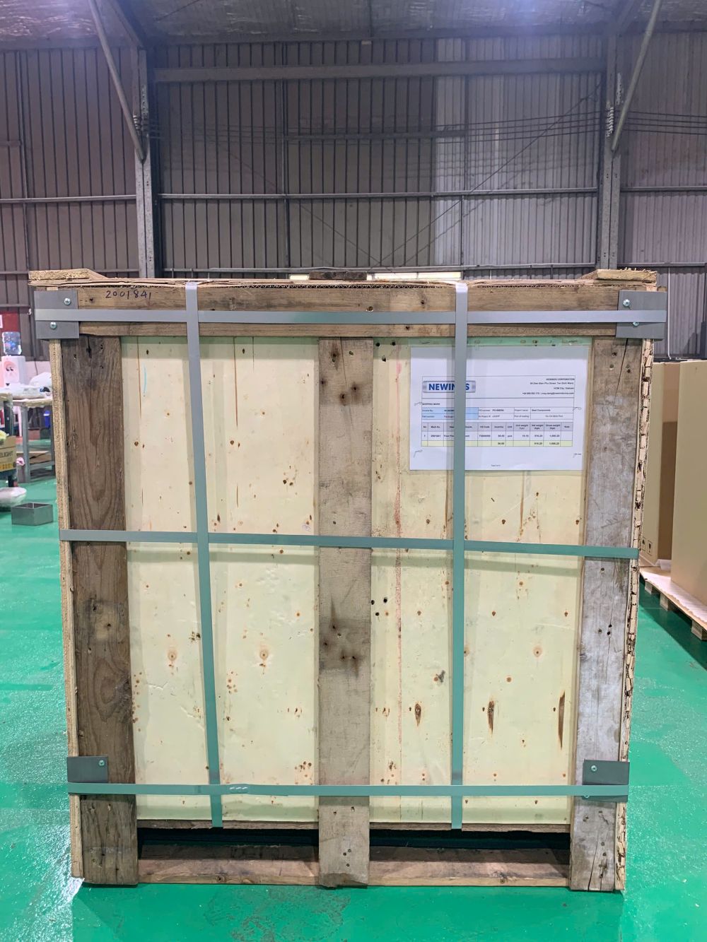 loading at metal fabrication factory