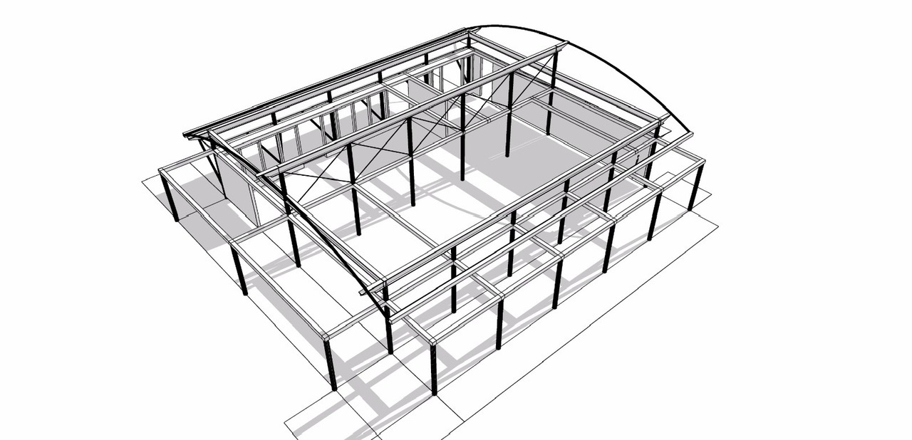 Steel construction drawing