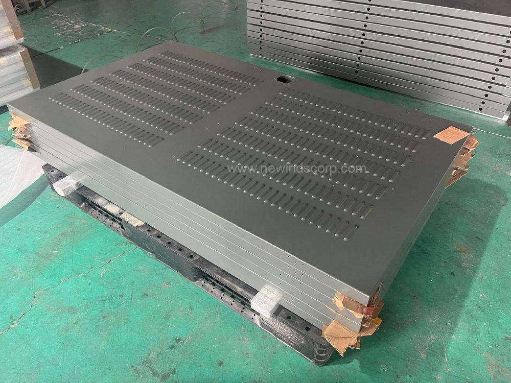 Powder coated sheet metal