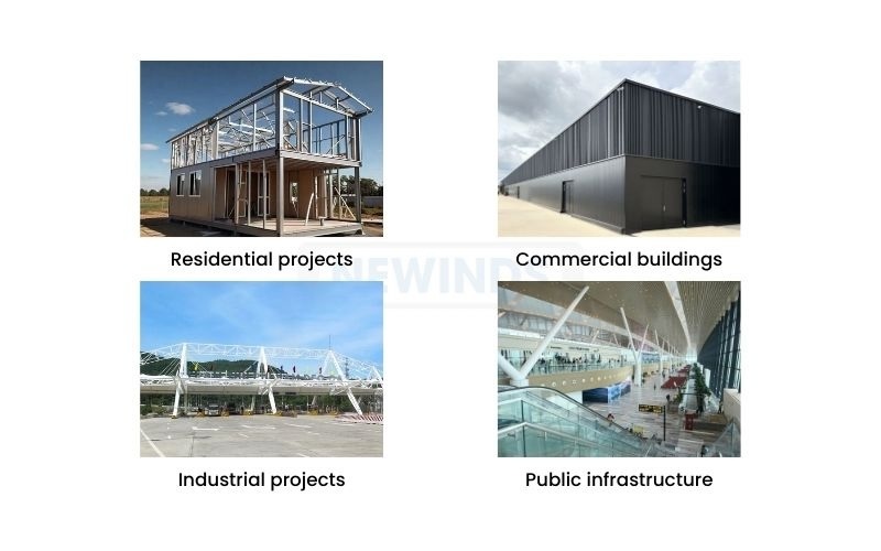 Applications of steel frame
