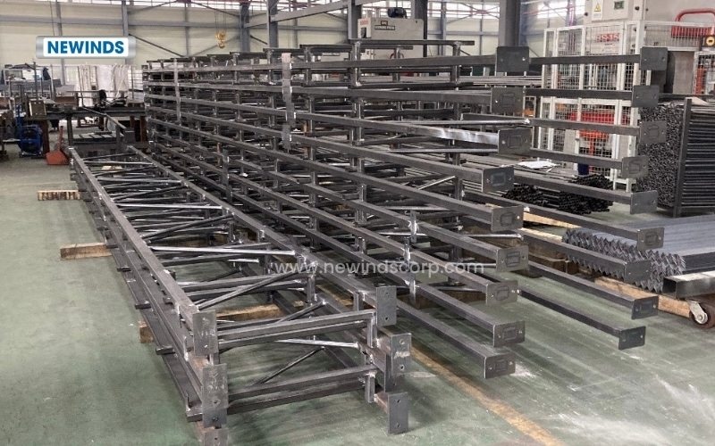 Steel roof truss fabrication