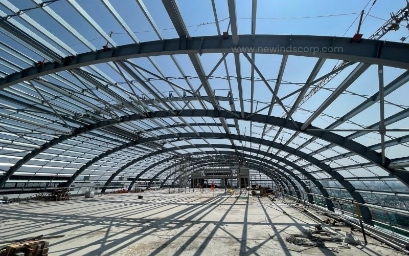 Steel frame building