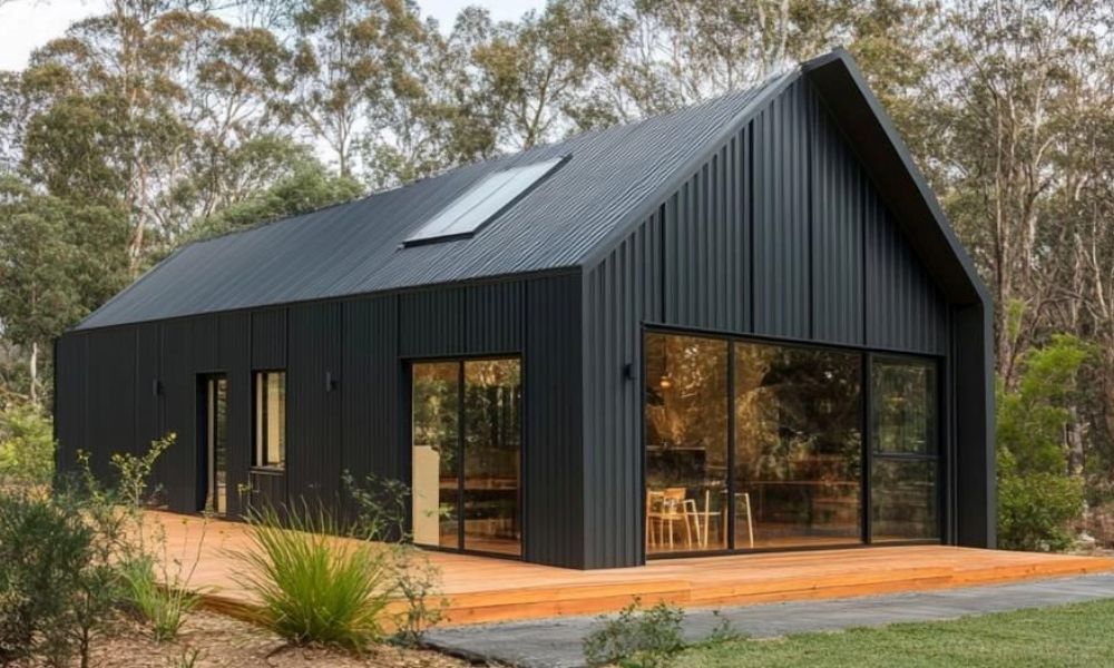 Residential steel shed