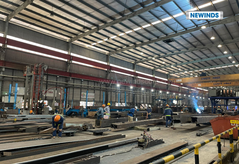 Steel fabrication factory
