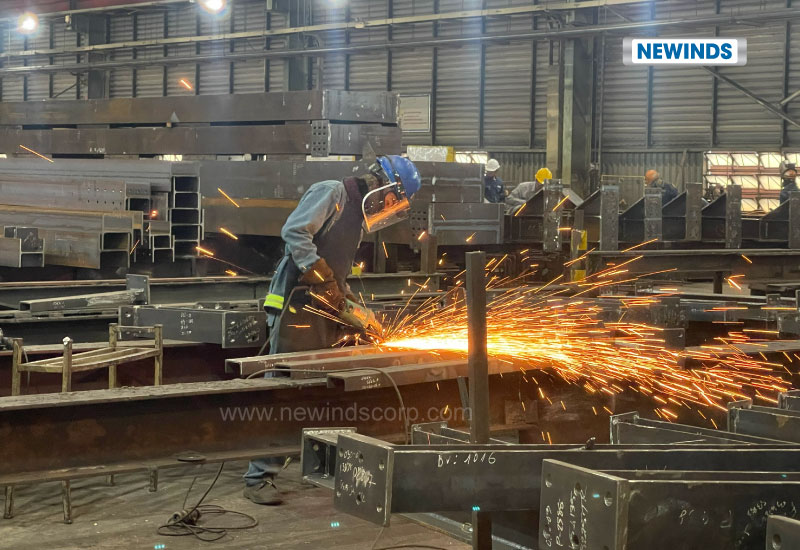 Structural steel fabrication