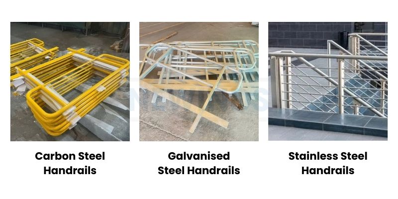 Steel handrails