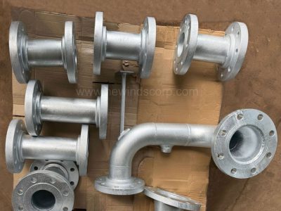 Galvanised pump pipeworks