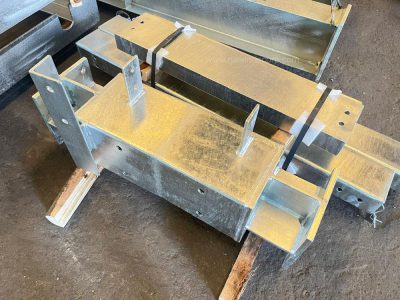 Galvanised steel brackets