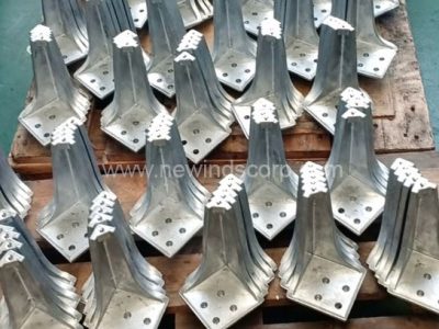Galvanised steel parts