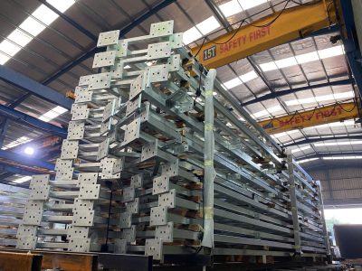Hot dip galvanised steel trusses